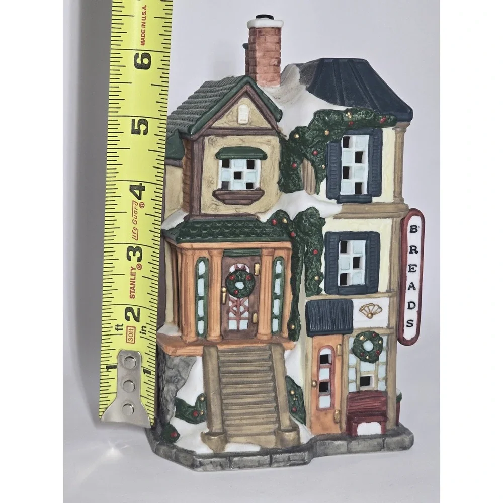 Mercuries 1994 Christmas Village Breads Bakery Light-Ready Vintage Holiday Build